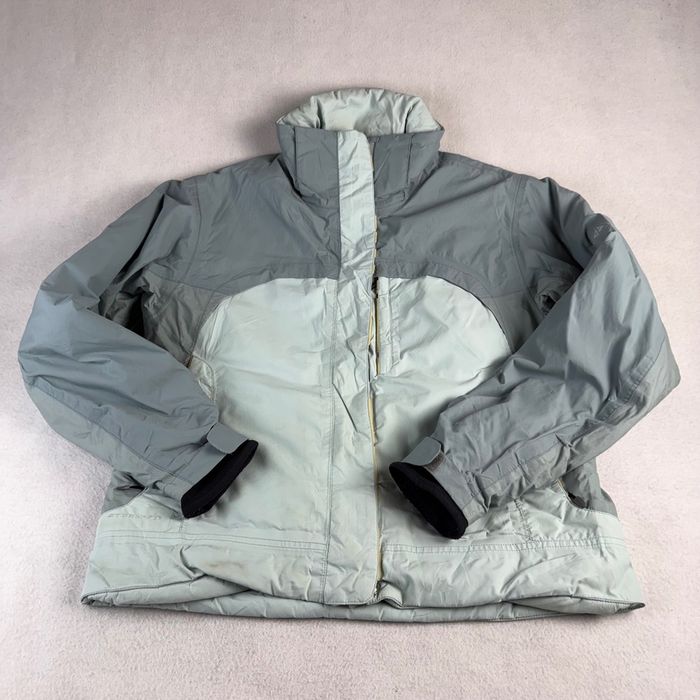 Nike ACG Storm-FIT Ski Jacket Womens Medium Blue Grey Insulated Vented Hoodless